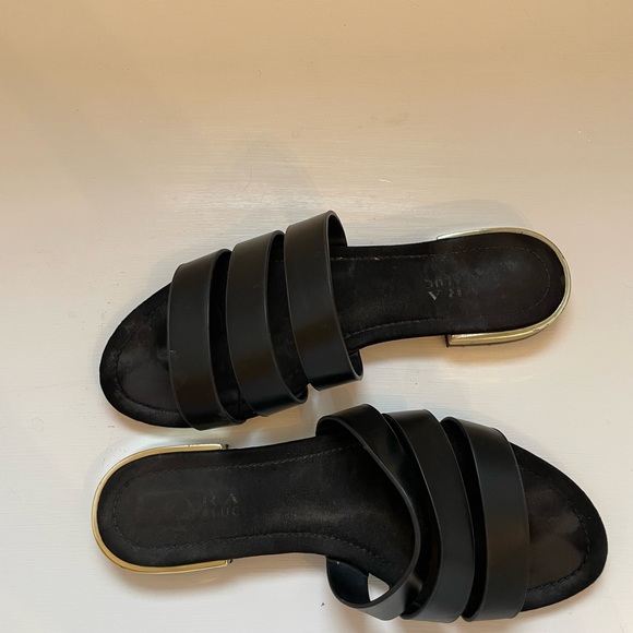 Zara flat sandals block heel 8 - Picture 2 of 4